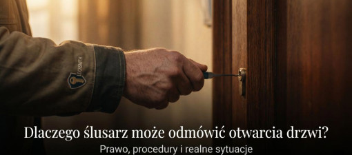 Dlaczego ślusarz może odmówić otwarcia drzwi? Prawo, procedury i realne sytuacje