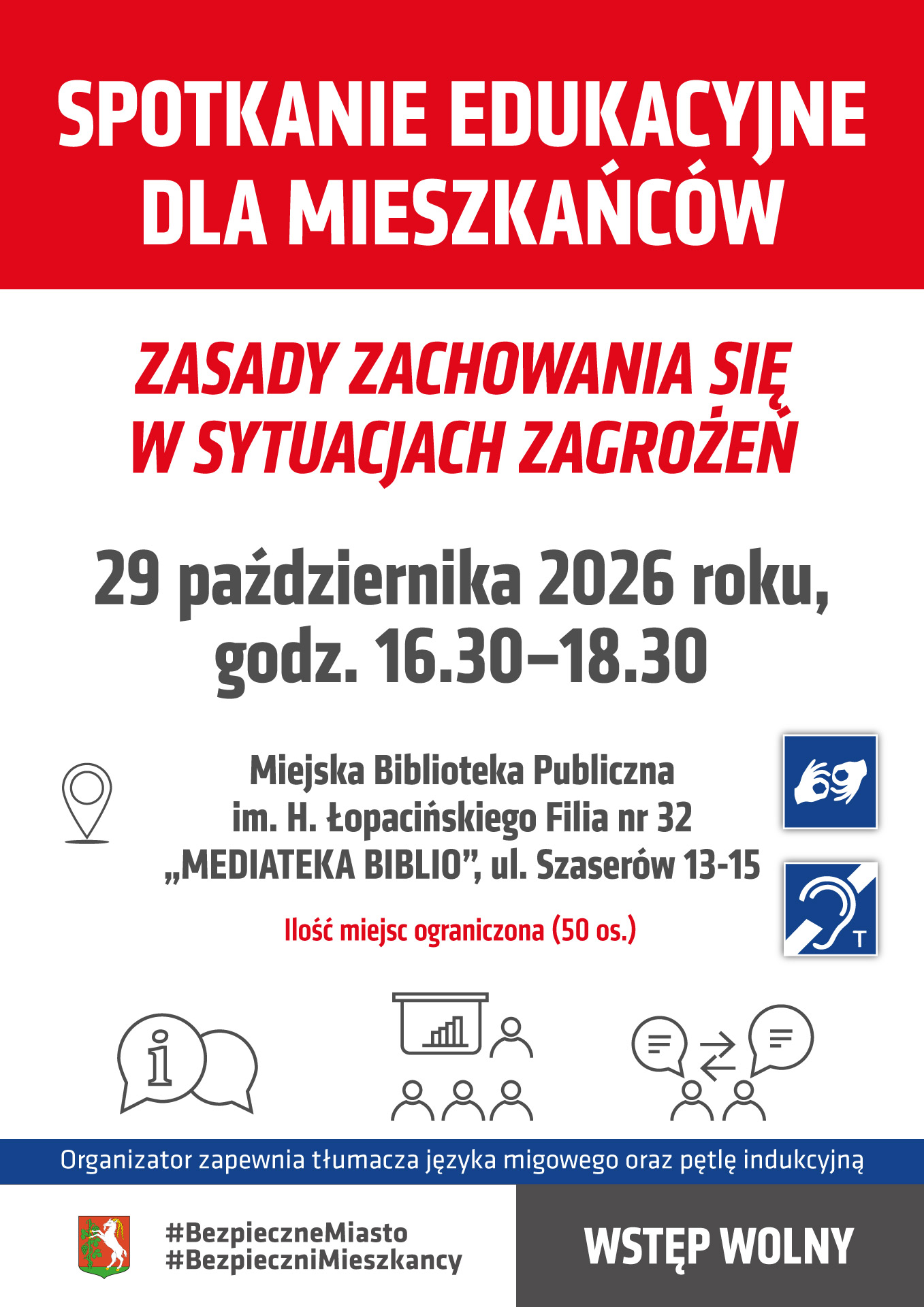Plakat spotkanie edukacyjne