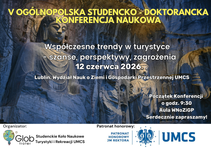 Plakat konferencji współ turystyke